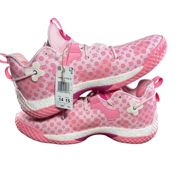 Adidas Harden Vol 6‎ Monogram Basketball Shoes Pink GW9033 Men\'s Size 14 main image 8
